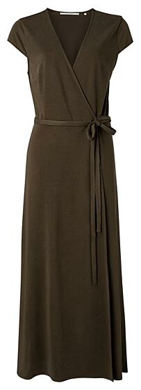 Jersey wrap dress TURKISH COFFEE 1809342-115-90812