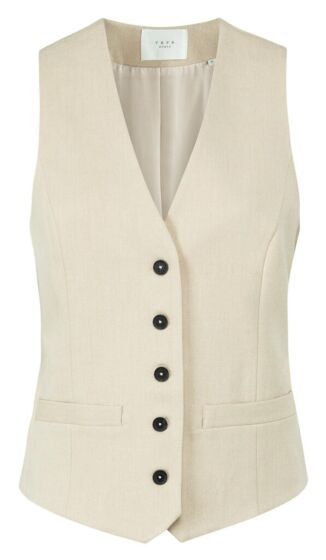 Woven gilet with strap 1521002-123-41208