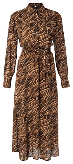 Maxi shirt dress with belt 1801261-023-942051