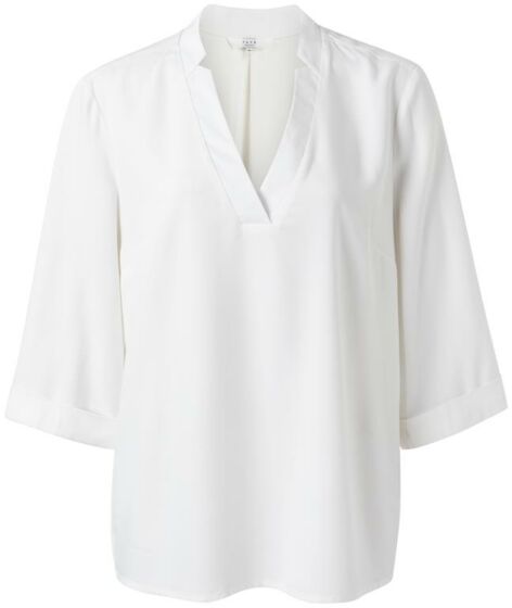 V-neck blouse with 3/4 BLANC 1901245-112-14800
