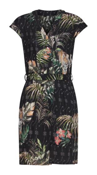 Jurk  black/green 20324-999/530
