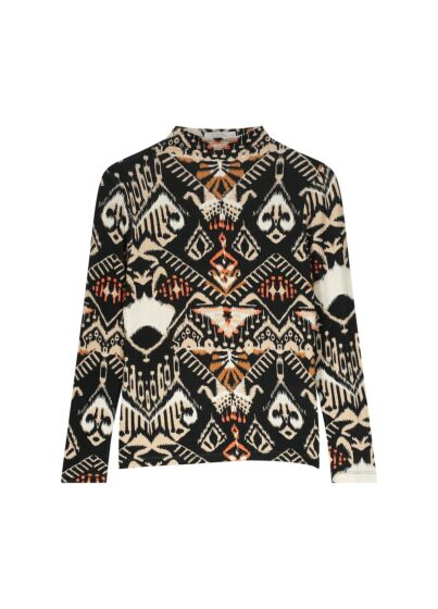 Top ikat on wool blend 3s4735-30365-120
