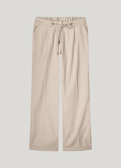 Trousers linen blend twill 4s2781-12157-702 