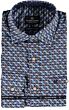 Shirt stretch pyramids Mid  blue 32.6535-117