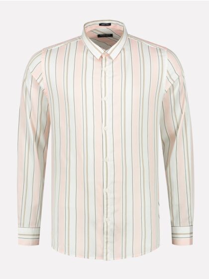 Shirt Light Satin Spread Stripe 303336-429