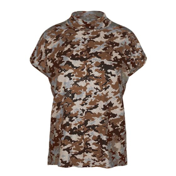 Top sleeveless camou print jersey 3s4518-30224-990
