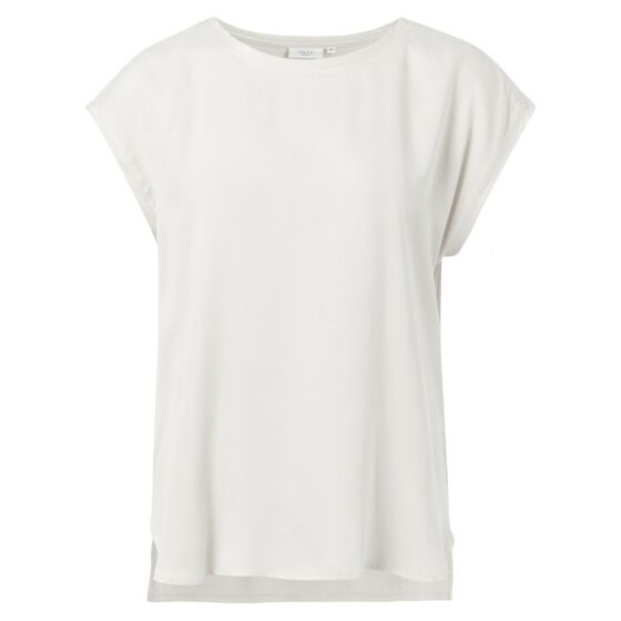 Fabric mix top OFF WHITE 1-701010-N-10602