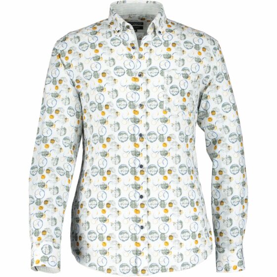 Shirt LS Printed Poplin 10205-1137
