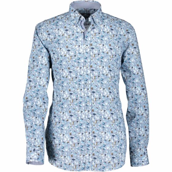 Shirt LS Printed Poplin 10213-5784