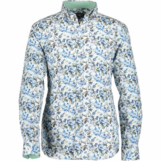 Shirt LS Printed Poplin 10319-3756