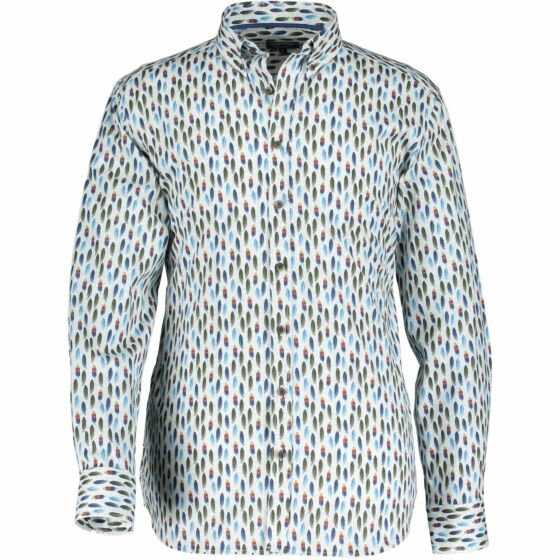 Shirt LS Printed Poplin 10323-3757