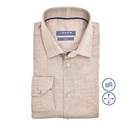 Shirt Middenbruin Ledub 141033-650190