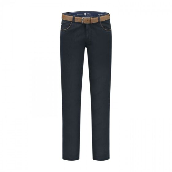 Pantalon COM4 swing front basic cotton perma blue