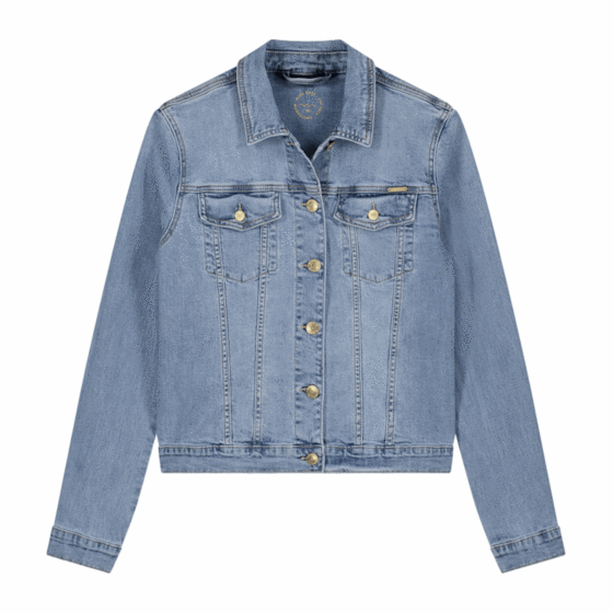 Basic denim jacket twill stretch 1s1062-5082-425