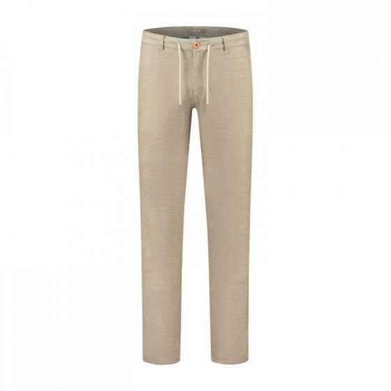 Broek NORTH84 travel chino beige wool
