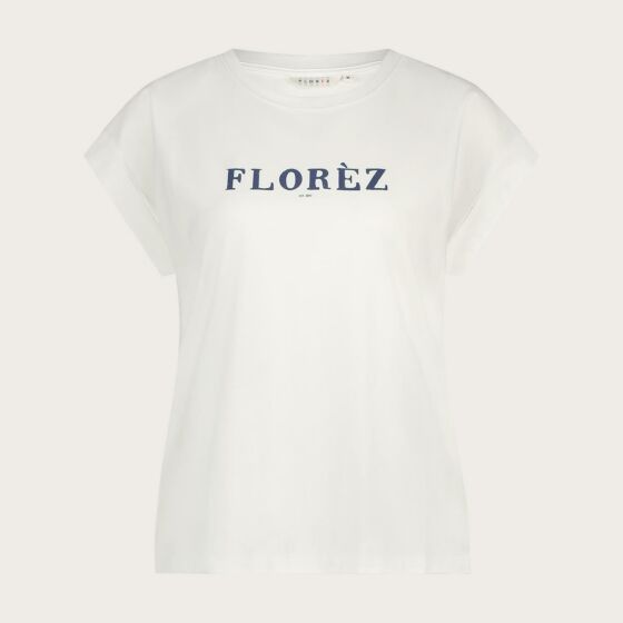 T-Shirt FLOREZ fien white