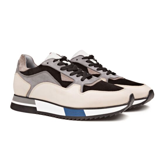 Sneaker beige zwart grijs C3900A001-w08-29891