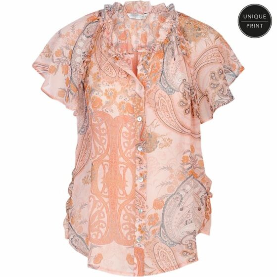 Top korte mouw paisley print 2s2448-11182-514