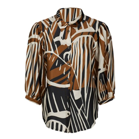 Blouse leaves border print 2s2561-11358-120