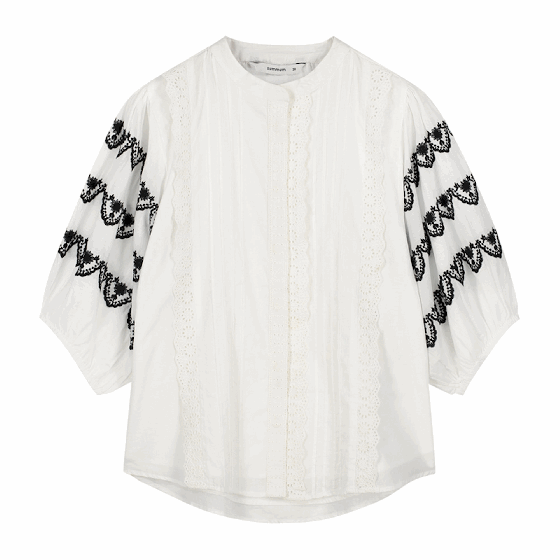 Shirt cotton embroidered 2s2732-11622-191