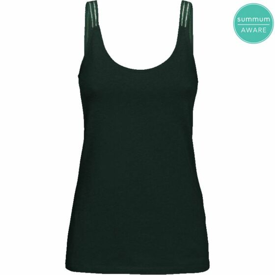 Top singlet luxury dark green 3s4469-30165-764