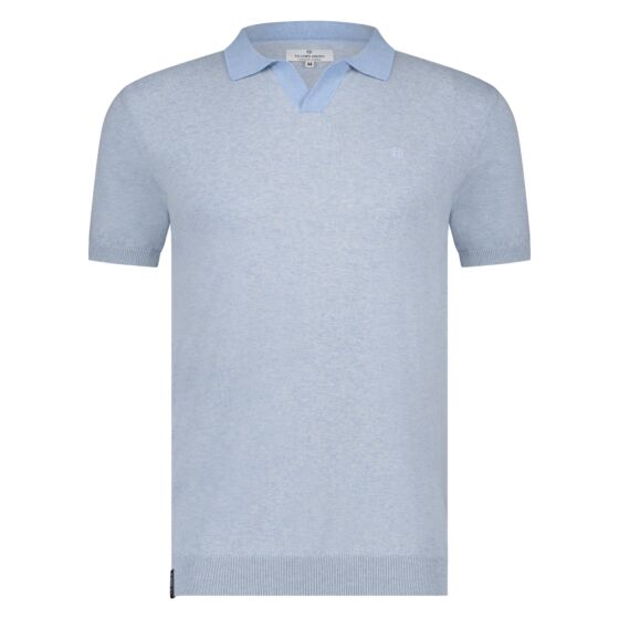 Polo premium flat knit Light blue 41.3663-128