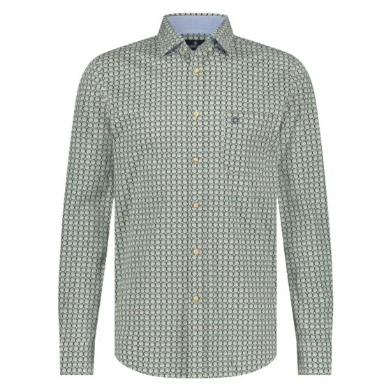 Shirt mini print Mint green 41.6515-175