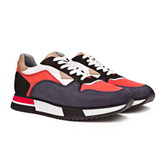 Sneaker donkerblauw rood wit C3900A001-w11-54324