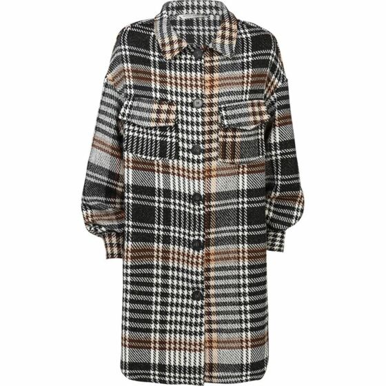 Jurk blouse lang doorknoop check 5s1200-11263-722
