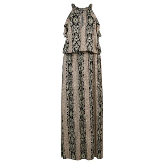 Jurk embroided flower print 5s1266-11445-120