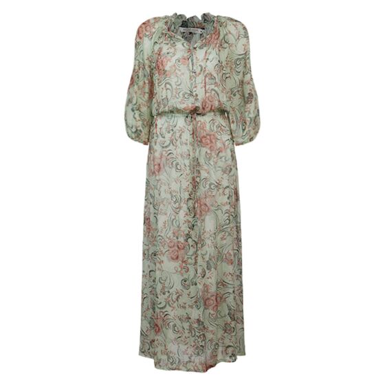 Jurk transparant flowers lang 5s1267-11439-618