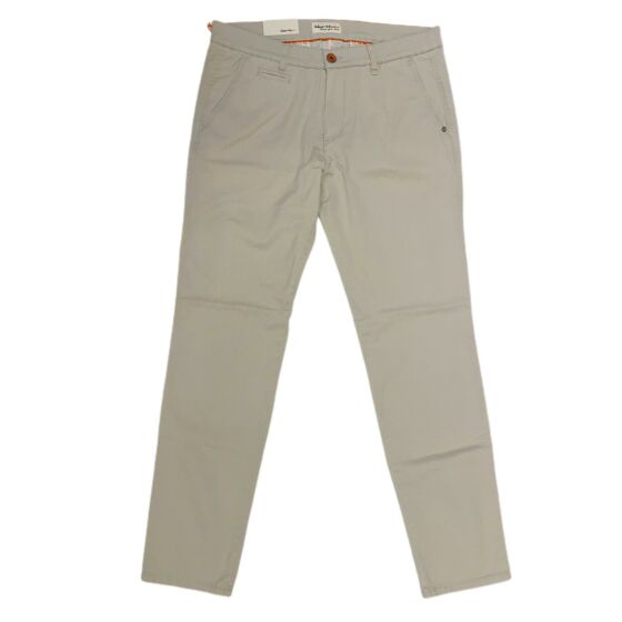 Broek chino beige print 8410-1013