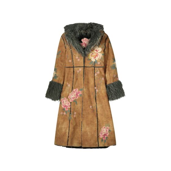 Jas SUMMUM embroidered suedine lammy