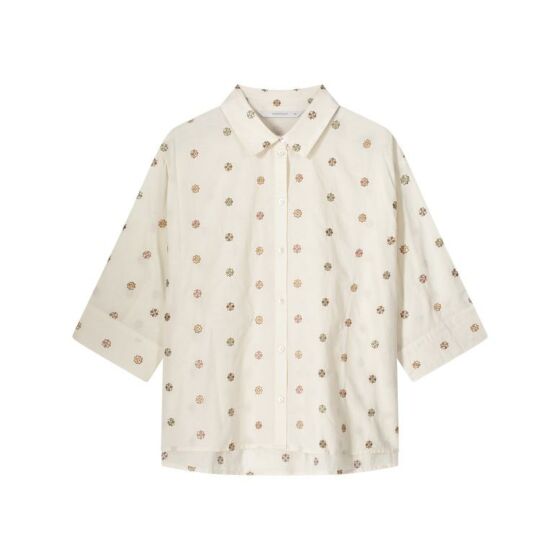 Blouse SUMMUM scattered embroidery ivory