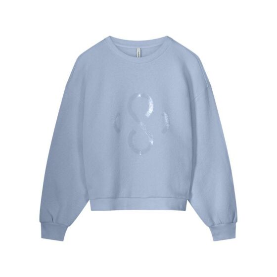 Trui SUMMUM vintage sweat powder blue