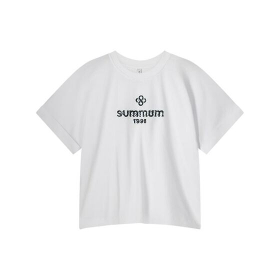 T-Shirt SUMMUM boxy artwork off white