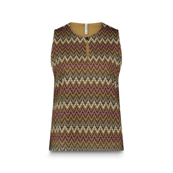 Top SUMMUM sleeveless zigzag multicolour