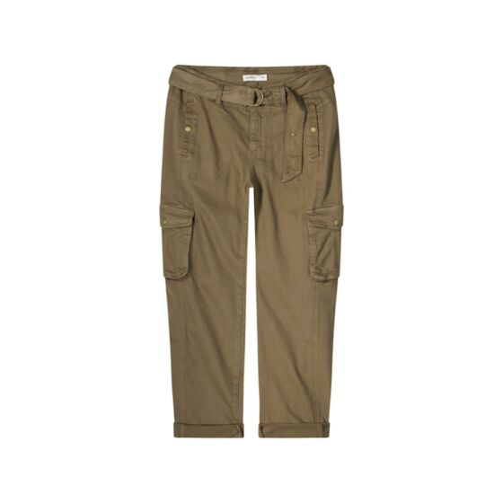 Broek SUMMUM tapered peachy stretch twill green