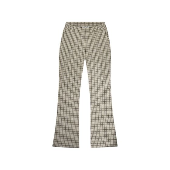 Broek SUMMUM flared prince de galles with lurex