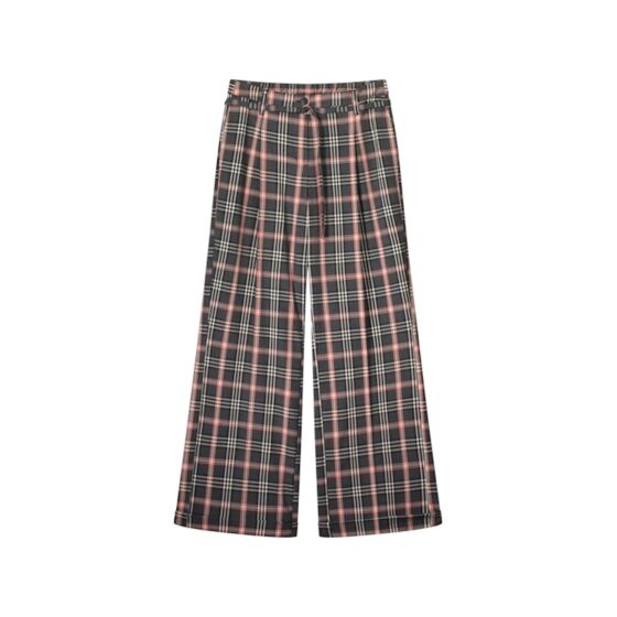 Pantalon SUMMUM check in red