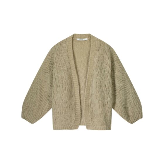 Vest SUMMUM oversized mohair blend knit beige