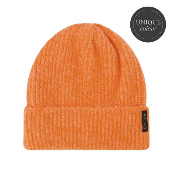 Muts SUMMUM cozy melange knit orange-*