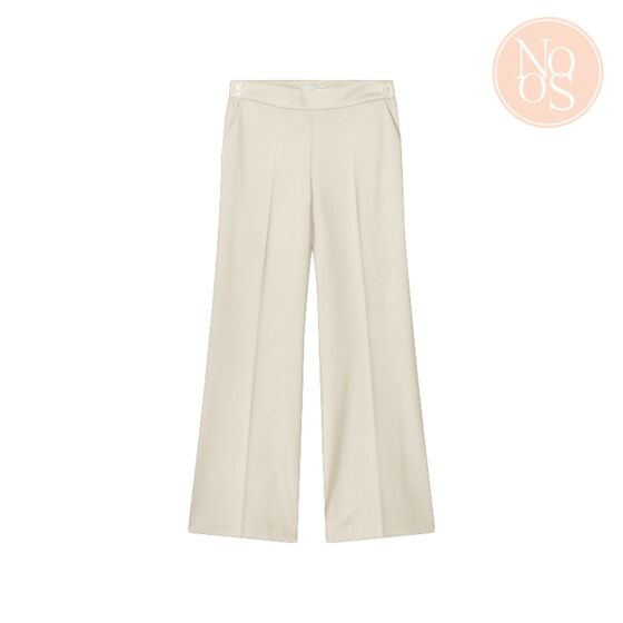 Pantalon SUMMUM bootcut punto milano ivory white