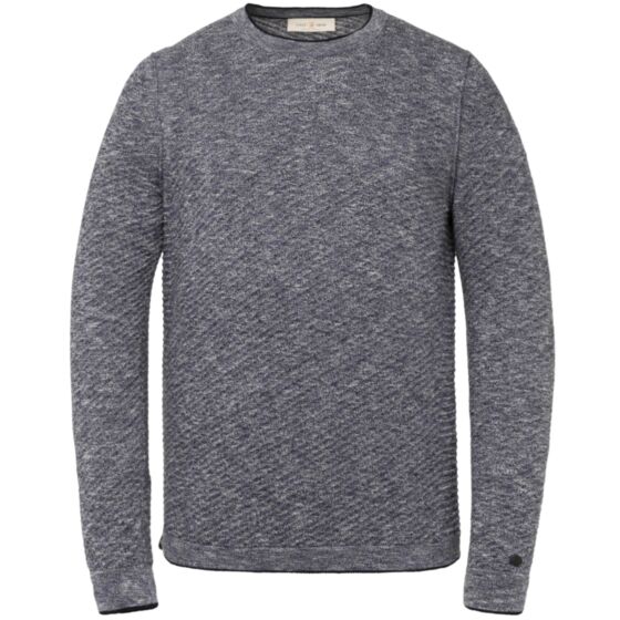 R-neck cotton 3 tone mouline slub CKW215300-5073