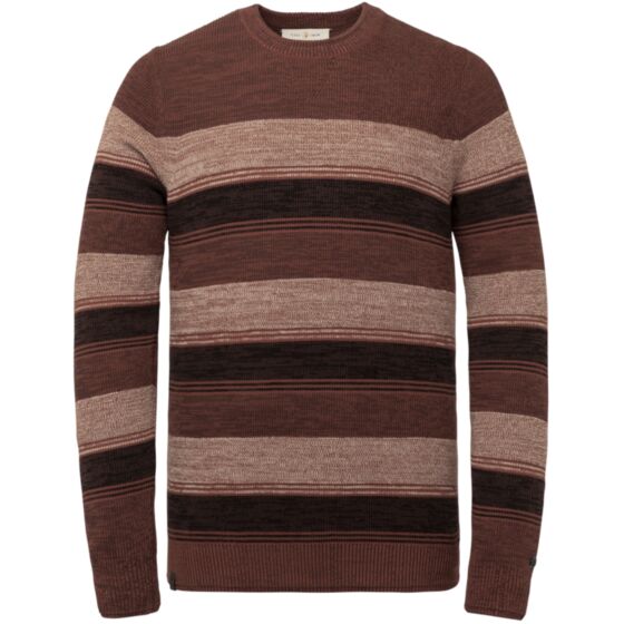 R-neck cotton mouline stripe CKW216325-3051