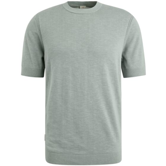 Crewneck cotton blend slub Slate CTSS2504596-5225
