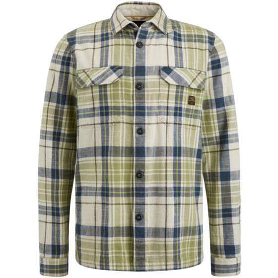 Long Shirt Check Sage PSI2402208-6377