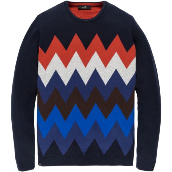 R-neck cotton/wool jacquard Salute VKW206328-5281