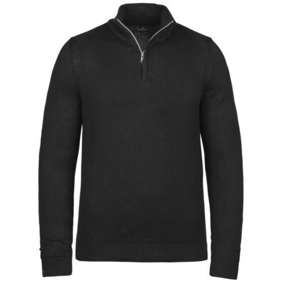 Half zip collar pima cotton Black VKW215306-999