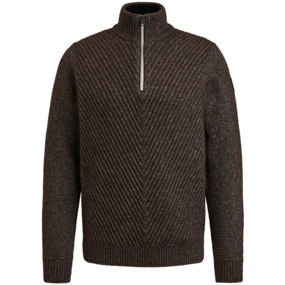 Half zip collar Brown VKW2310312-8080